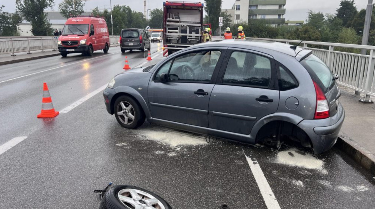 Achbrücke'de Kaza: İki Kişi Hastanede