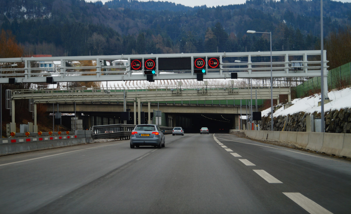 Pfändertunnel'de Büyük Ölçekli Tatbikat