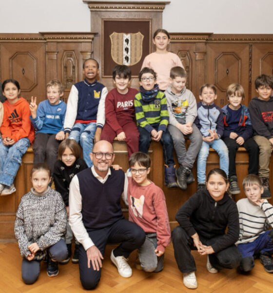 Volksschule Stadt Öğrencilerinden Belediye Binasına Ziyaret